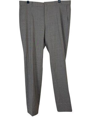 Hugo Boss New READ Genius Slim Fit Trousers Size 38R Light Beige Career Wool